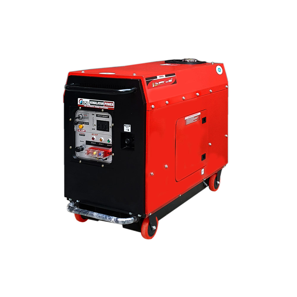 8 KVA Portable World’s Most Powerful & Most Light Weight Generator- 3 Phase, Petrol Run, Recoil & Self Start Model Silent GE-3P-9000RS